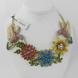 Natasha Crystal Statement Frontal Necklace